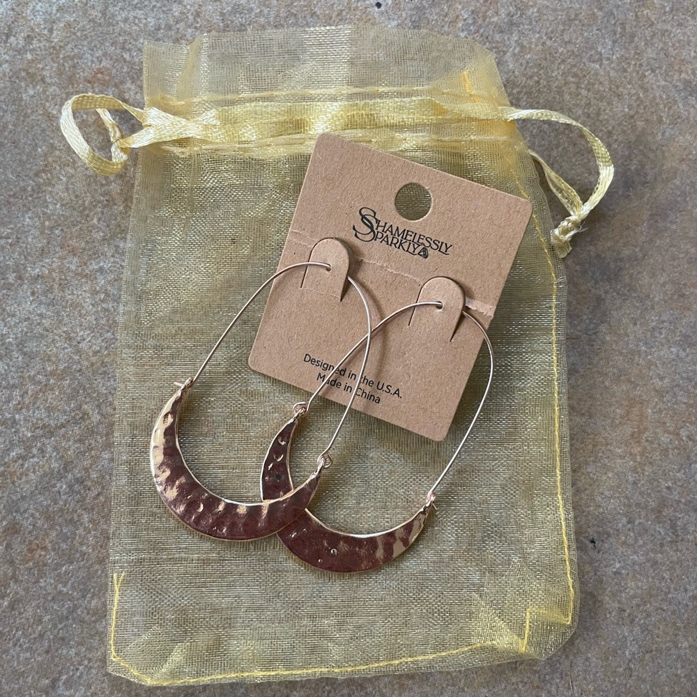 Rose Gold Hoop Earrings